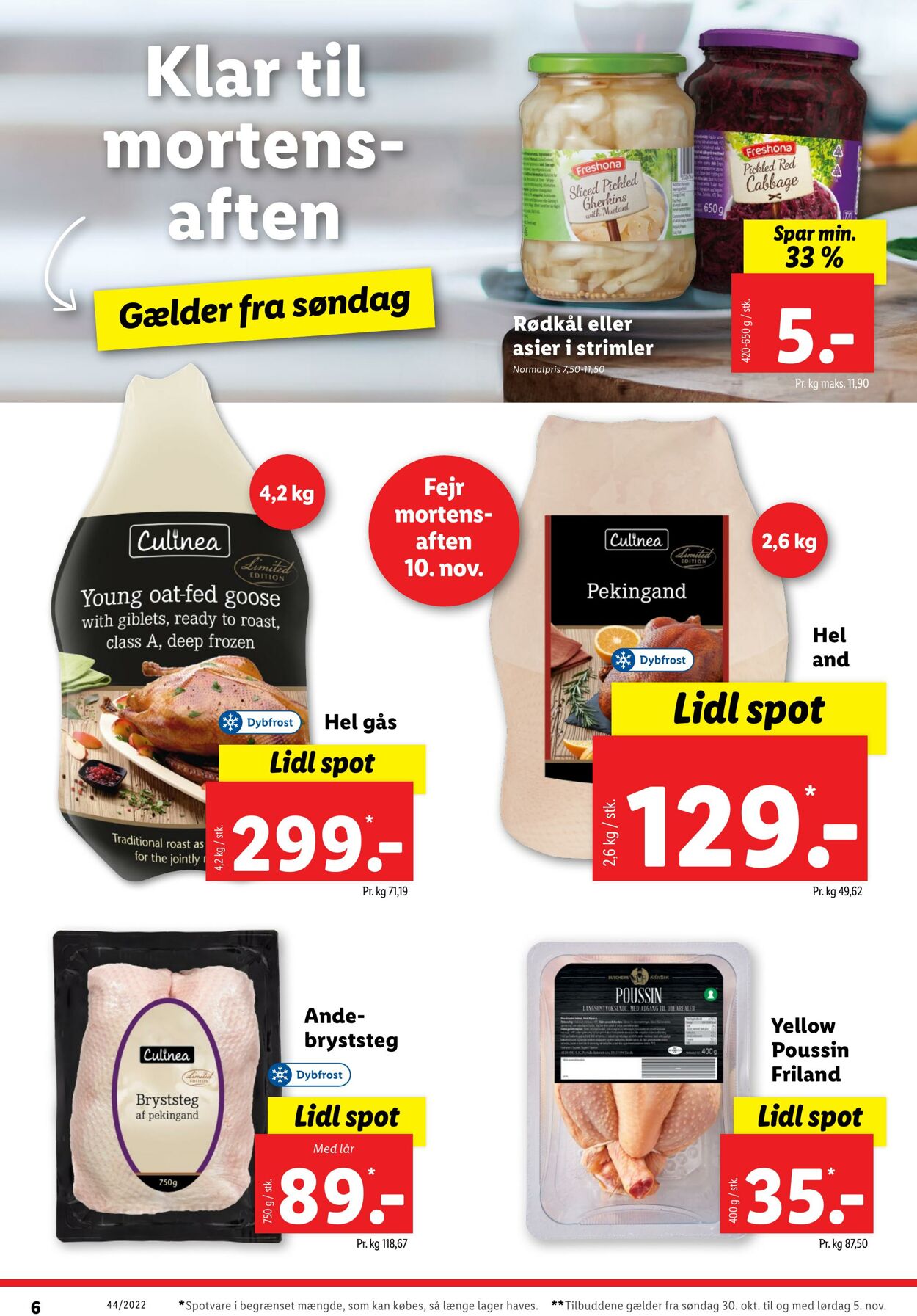 Tilbud Lidl 29.10.2022 - 05.11.2022