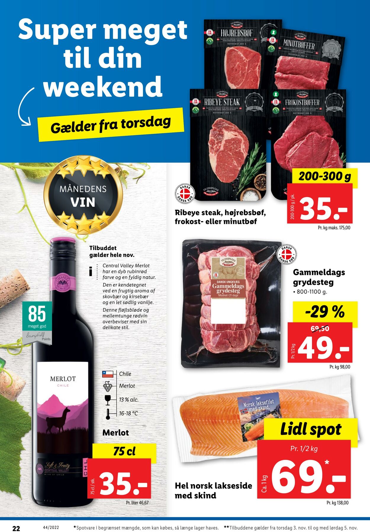 Tilbud Lidl 29.10.2022 - 05.11.2022