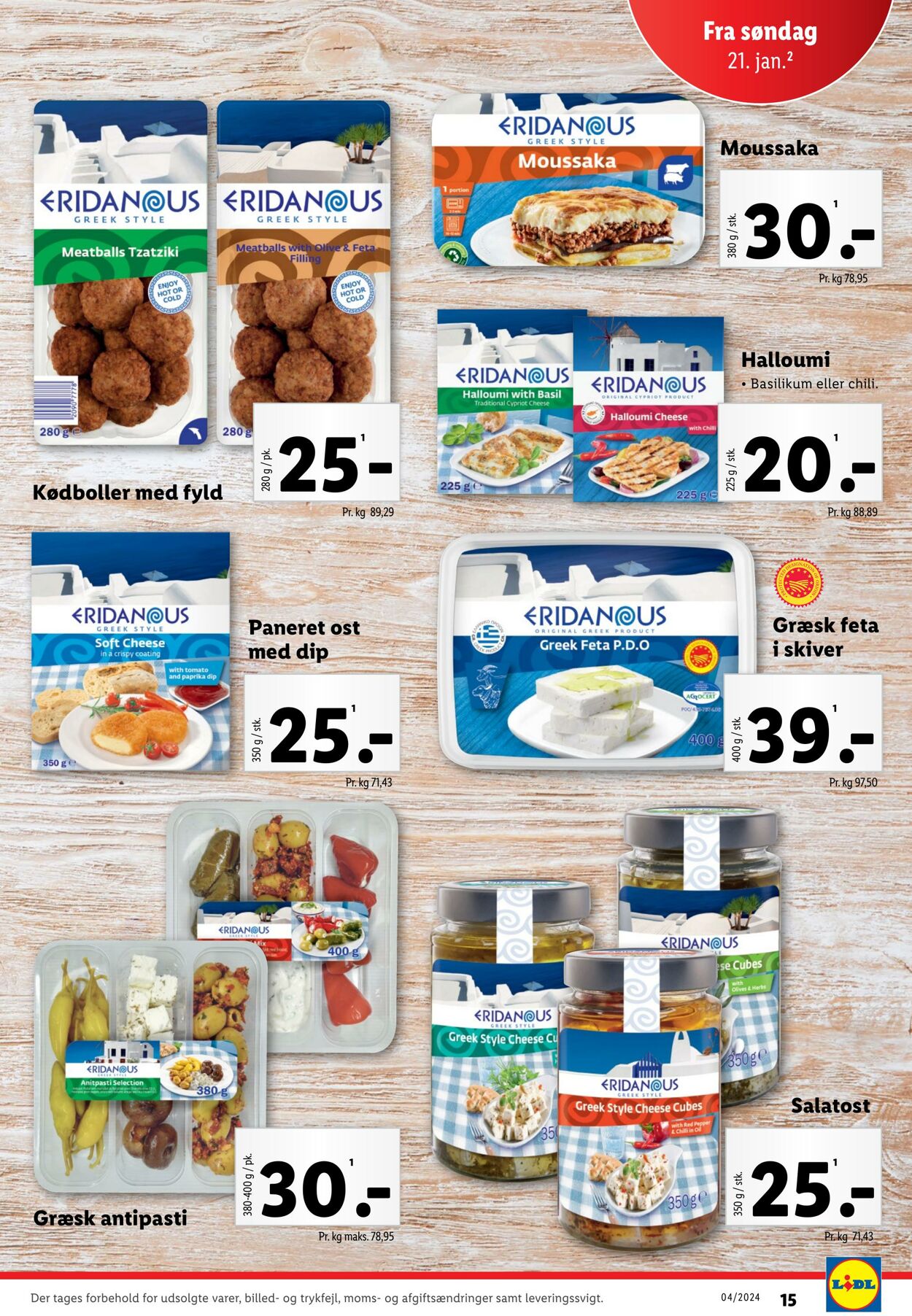 Tilbud Lidl 20.01.2024 - 27.01.2024