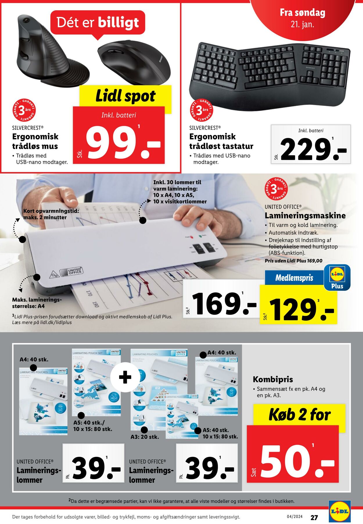 Tilbud Lidl 20.01.2024 - 27.01.2024