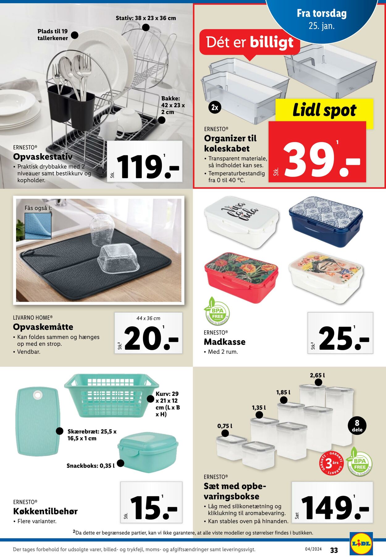 Tilbud Lidl 20.01.2024 - 27.01.2024