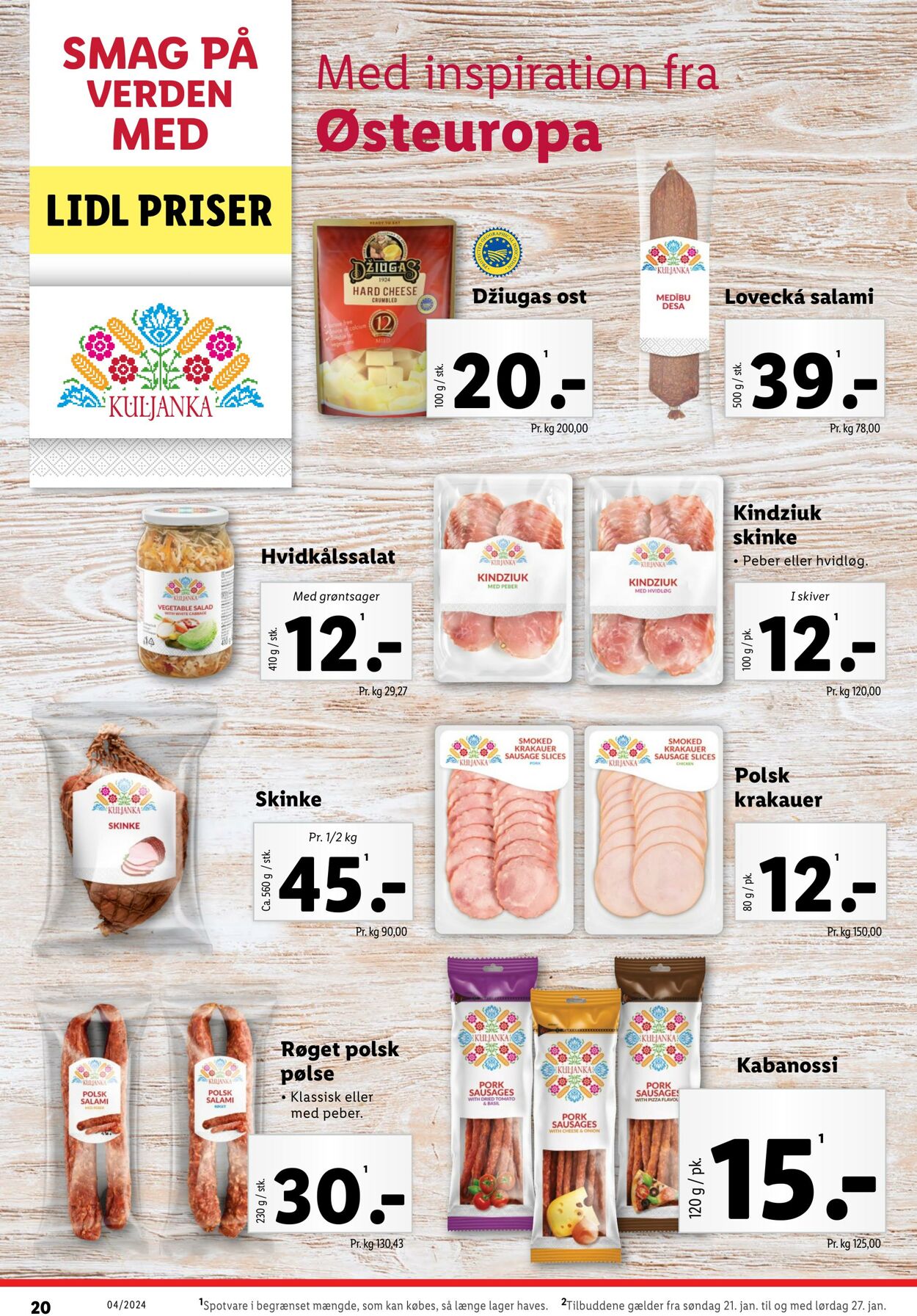 Tilbud Lidl 20.01.2024 - 27.01.2024