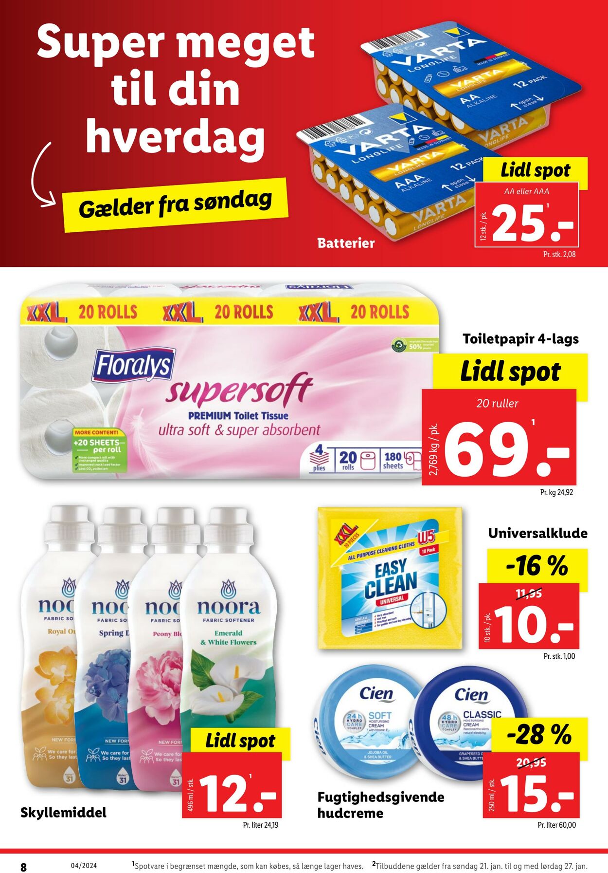 Tilbud Lidl 20.01.2024 - 27.01.2024