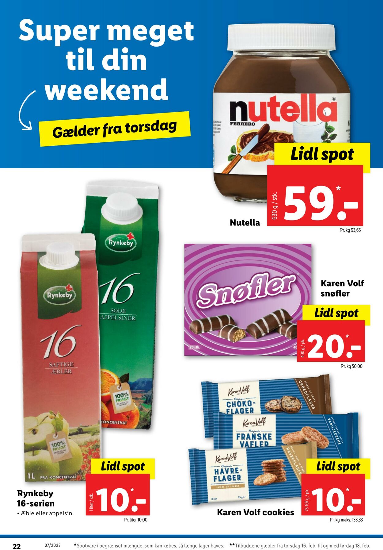 Tilbud Lidl 11.02.2023 - 18.02.2023