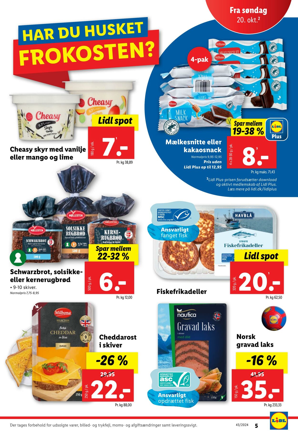 Tilbud Lidl 19.10.2024 - 26.10.2024