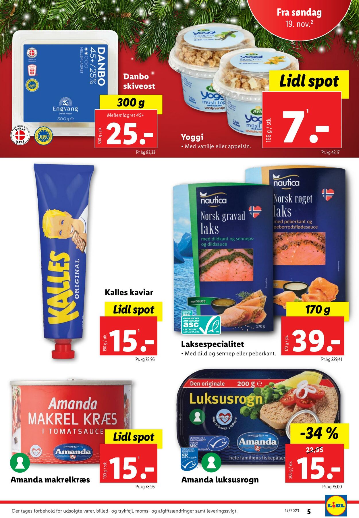 Tilbud Lidl 19.11.2023 - 25.11.2023