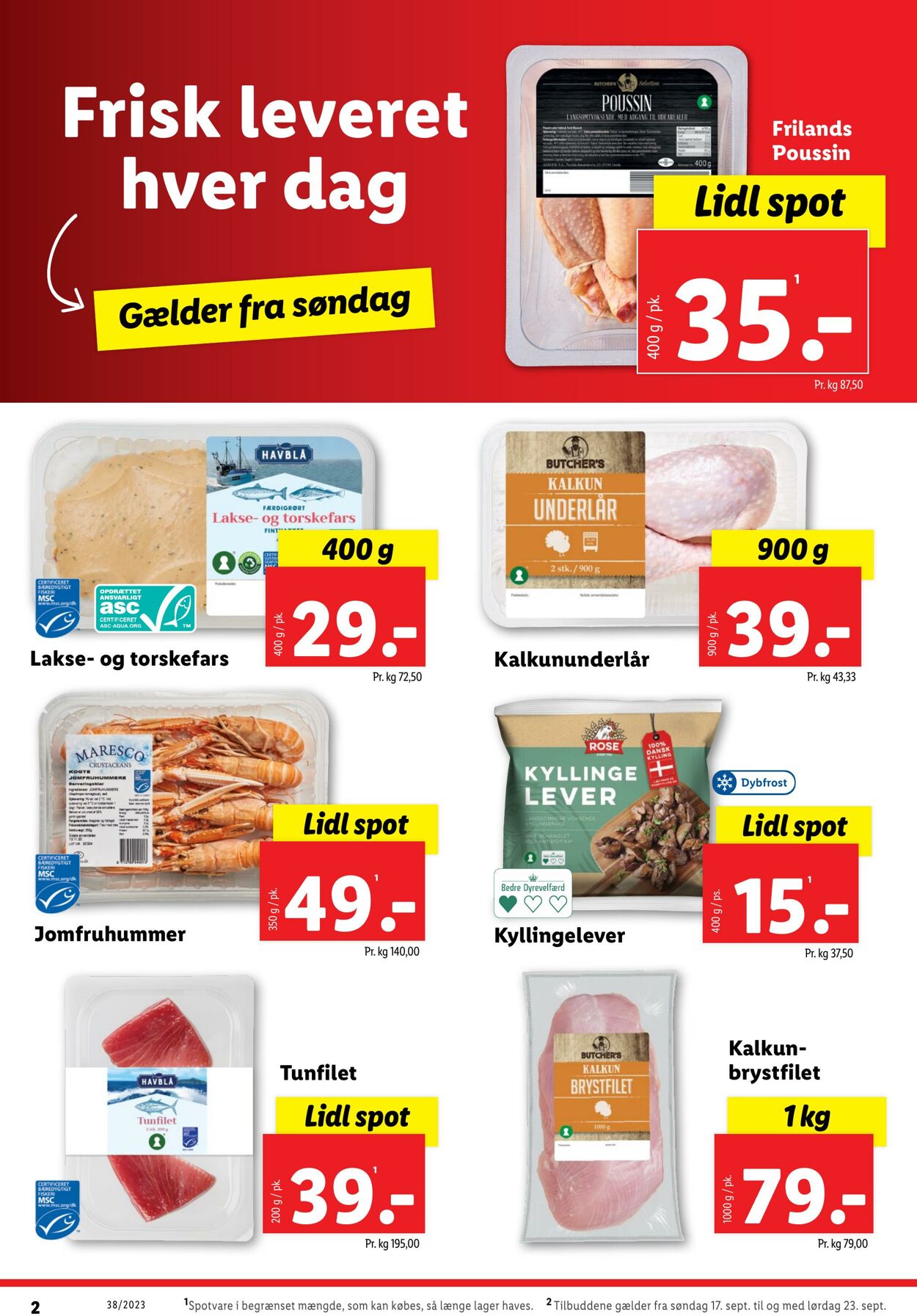 Tilbud Lidl 16.09.2023 - 23.09.2023