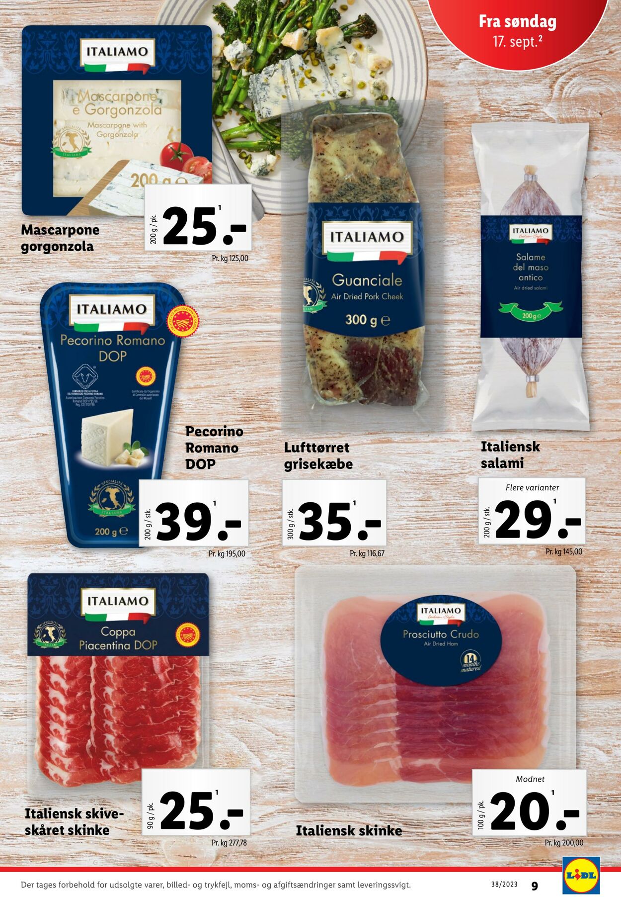 Tilbud Lidl 16.09.2023 - 23.09.2023