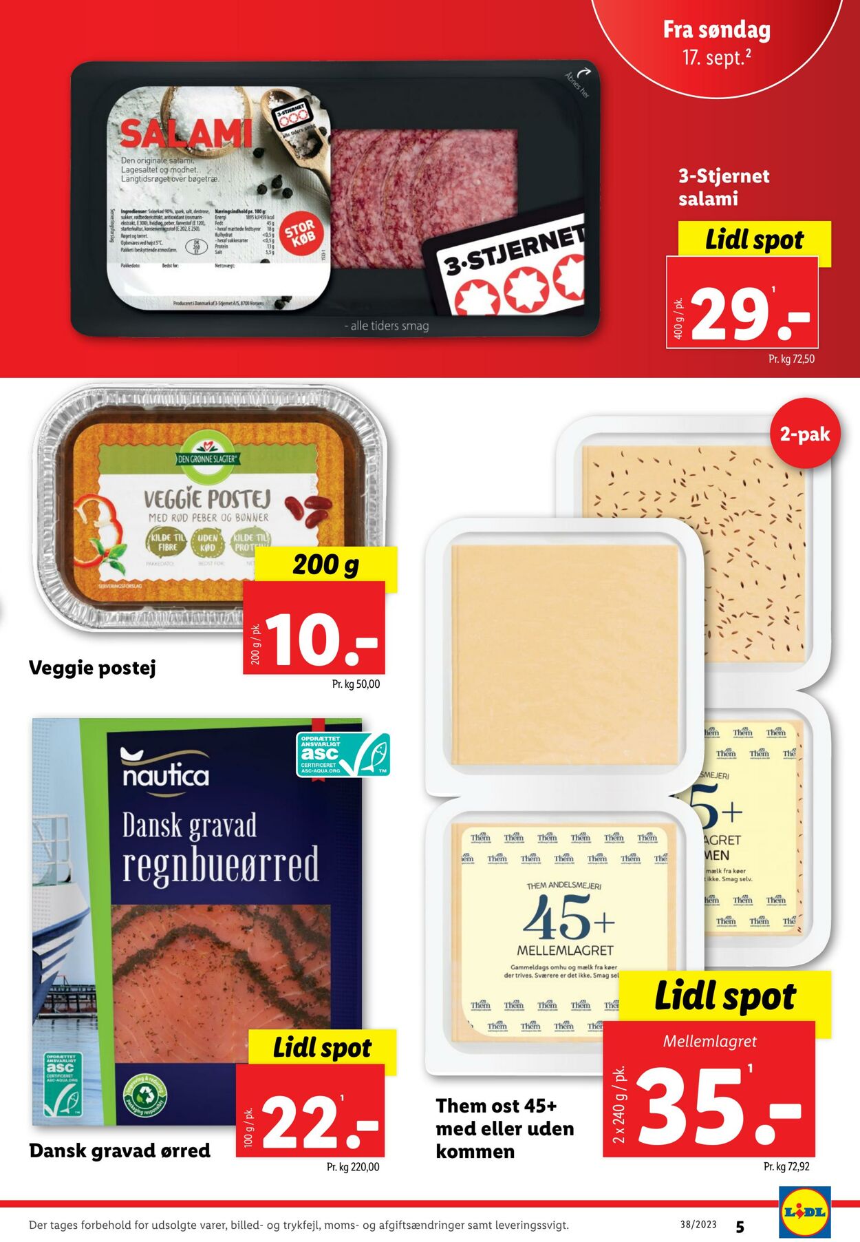 Tilbud Lidl 16.09.2023 - 23.09.2023