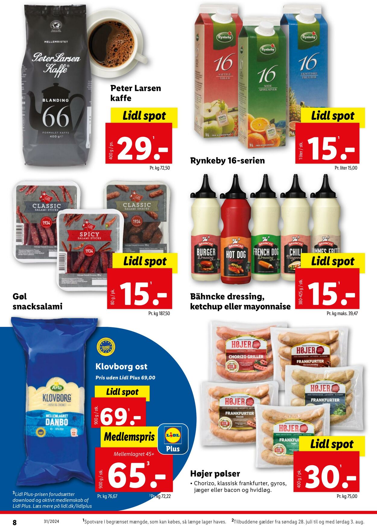 Tilbud Lidl 27.07.2024 - 03.08.2024