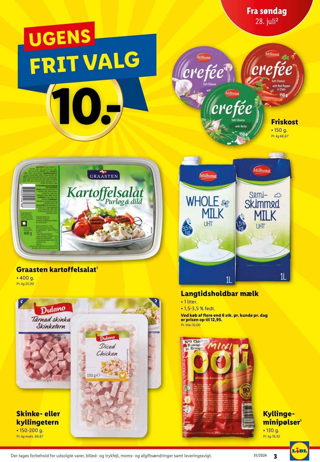 Tilbud Lidl 27.07.2024 - 03.08.2024