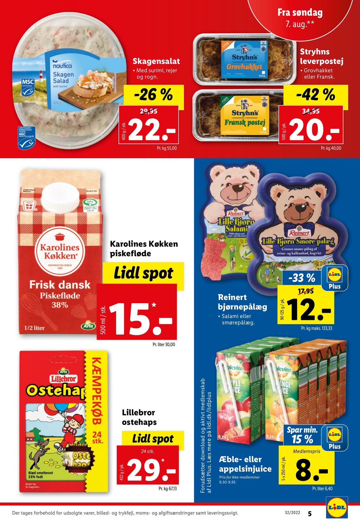 Tilbud Lidl 07.08.2022 - 13.08.2022