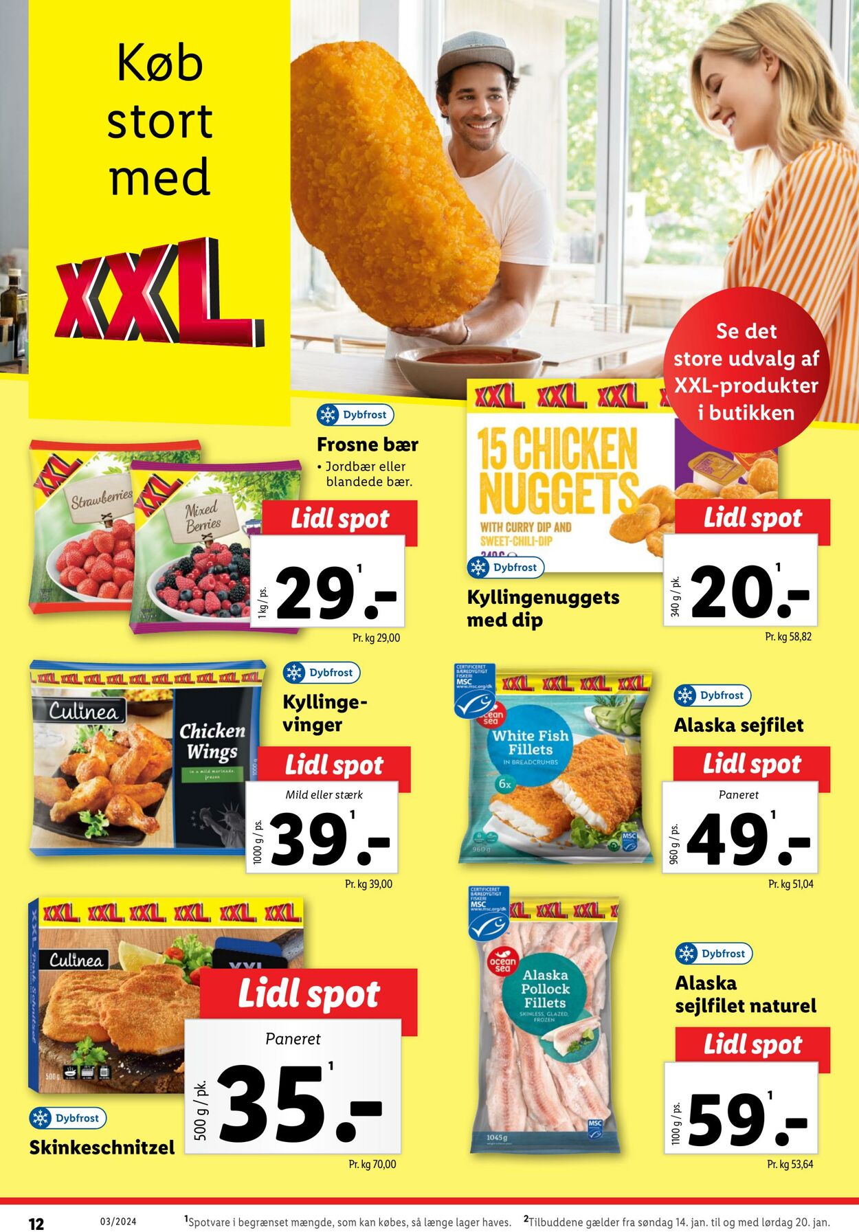 Tilbud Lidl 14.01.2024 - 20.01.2024