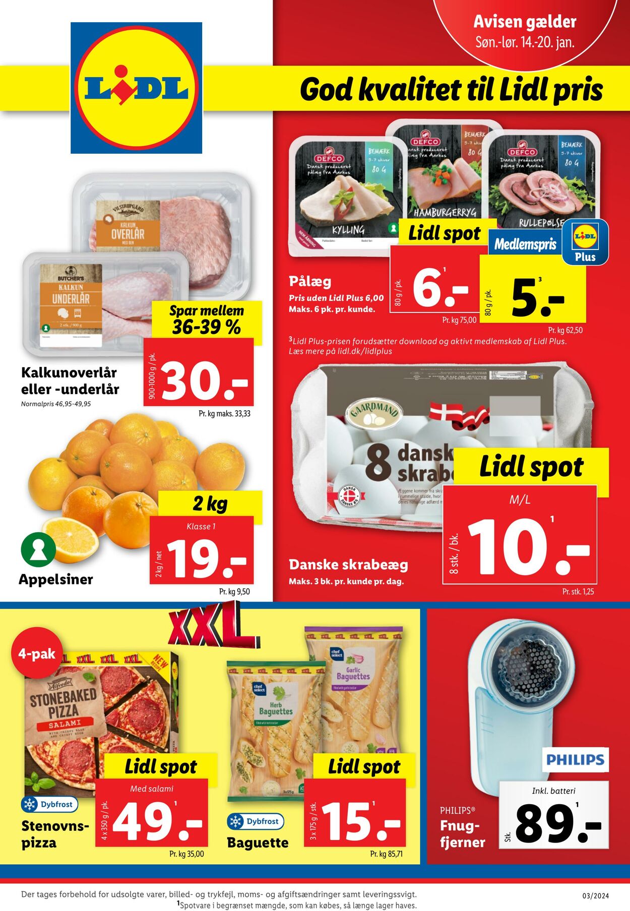 Tilbud Lidl 14.01.2024 - 20.01.2024