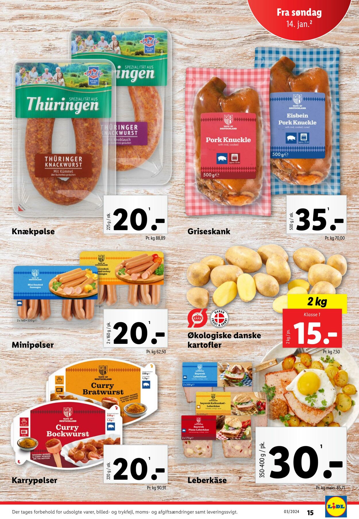 Tilbud Lidl 14.01.2024 - 20.01.2024