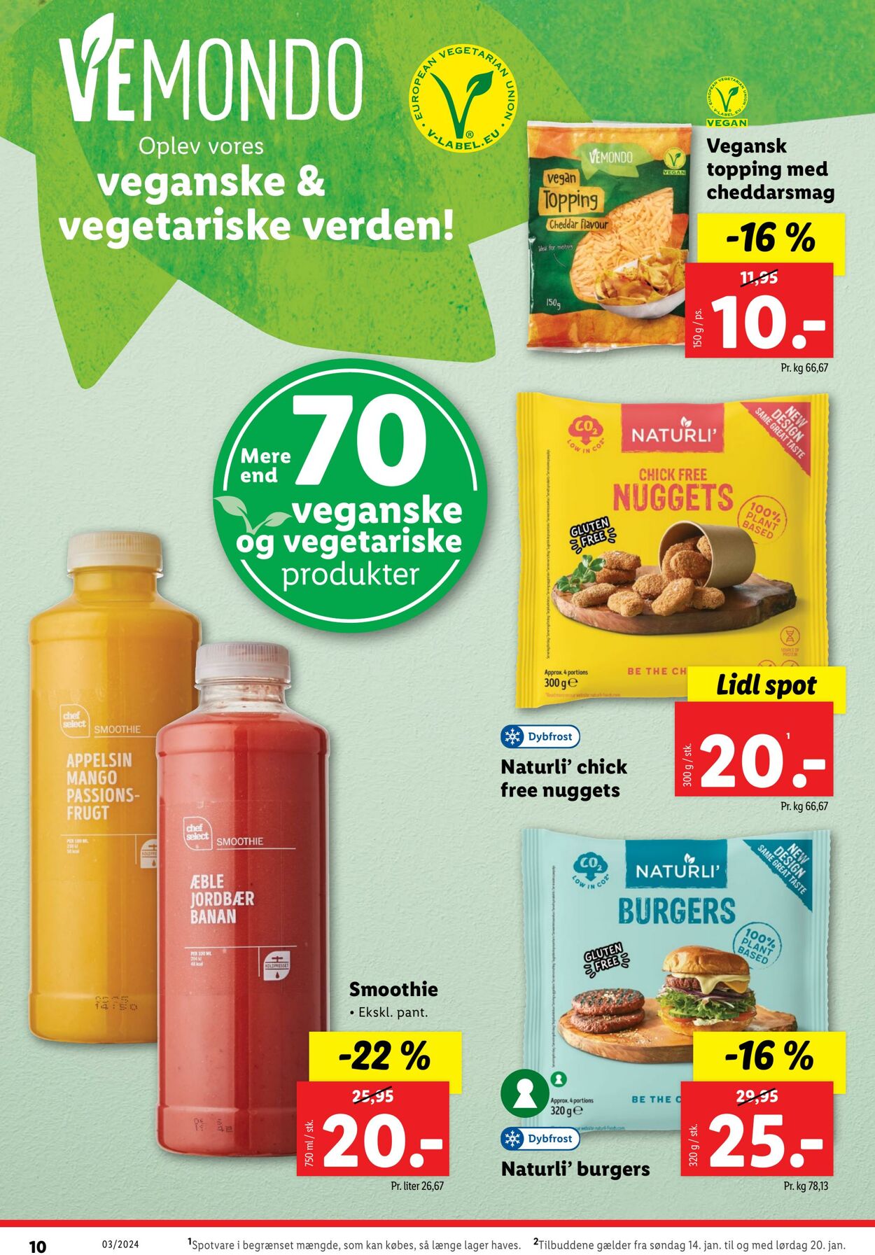 Tilbud Lidl 14.01.2024 - 20.01.2024