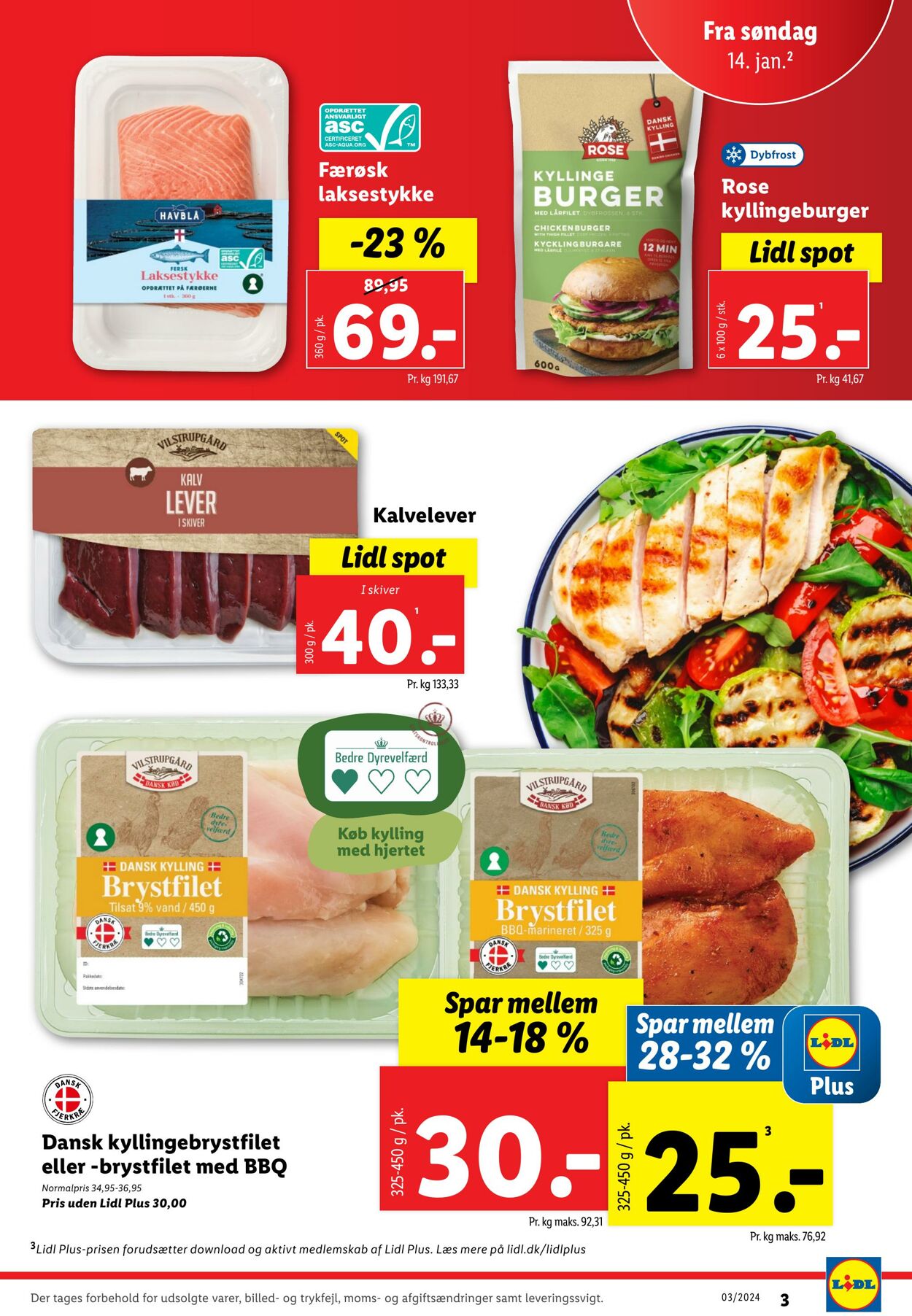 Tilbud Lidl 14.01.2024 - 20.01.2024