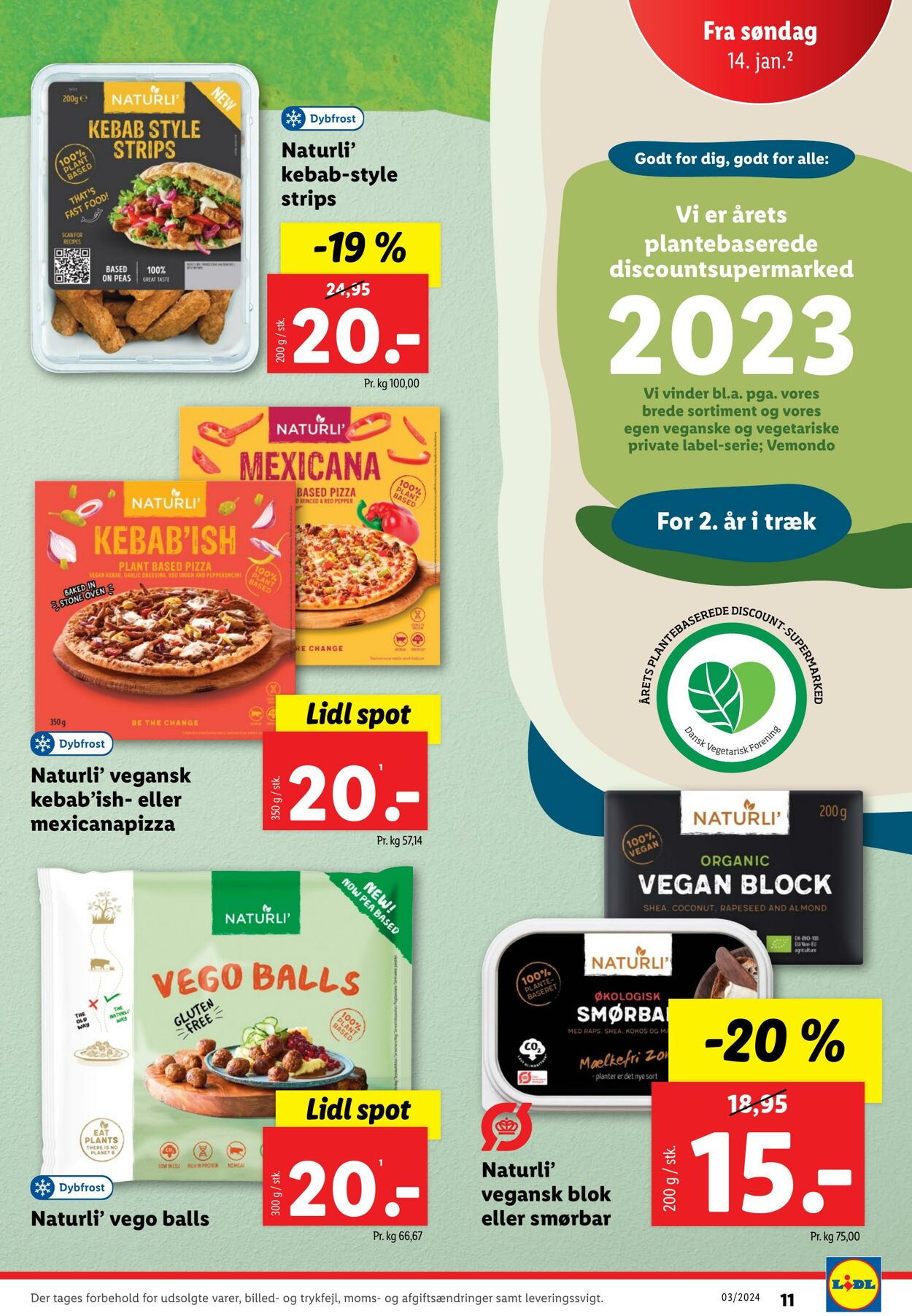 Tilbud Lidl 14.01.2024 - 20.01.2024