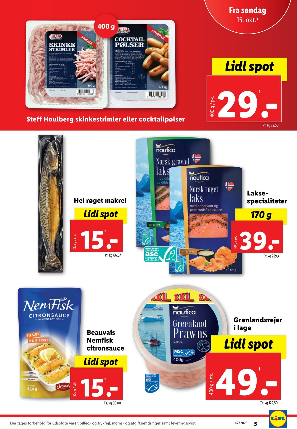 Tilbud Lidl 14.10.2023 - 21.10.2023