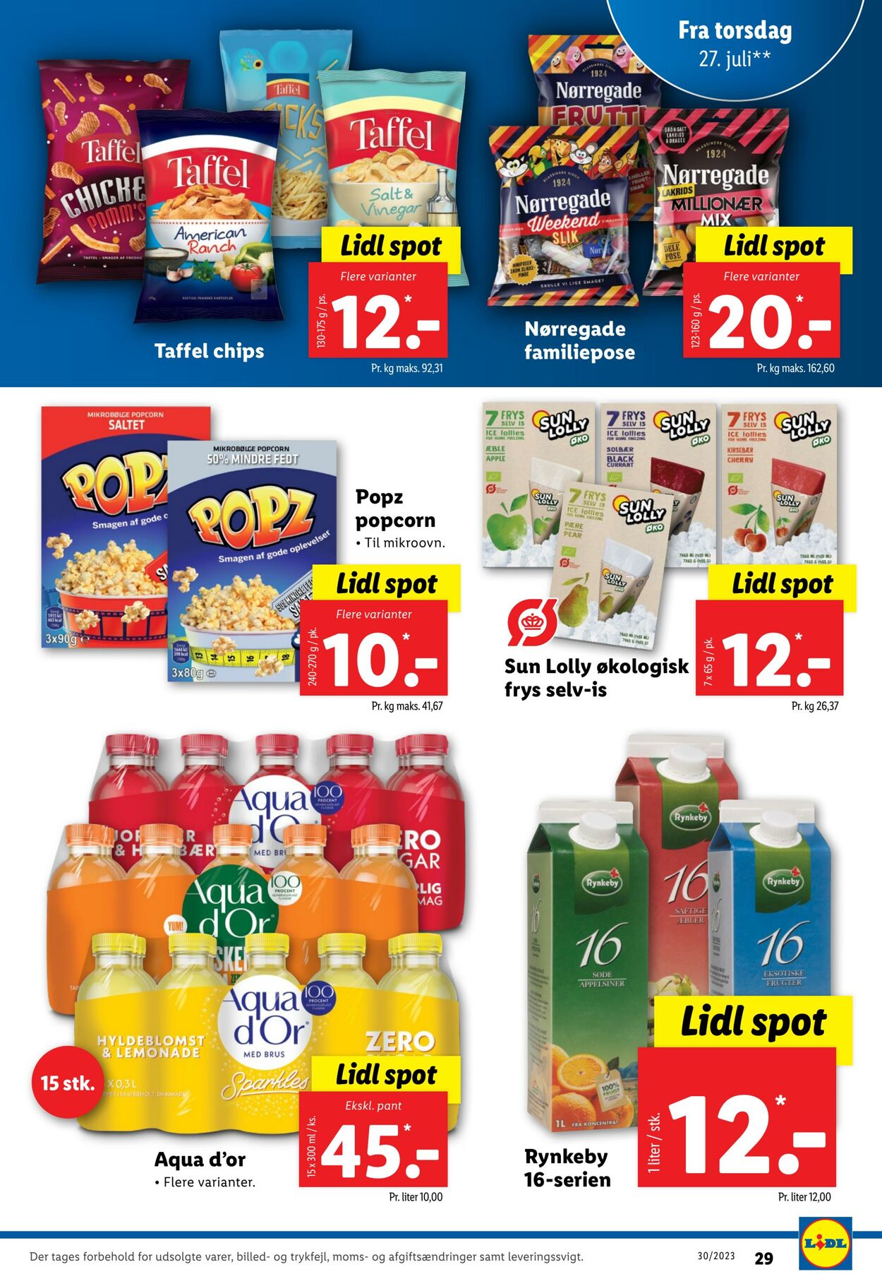 Tilbud Lidl 22.07.2023 - 29.07.2023