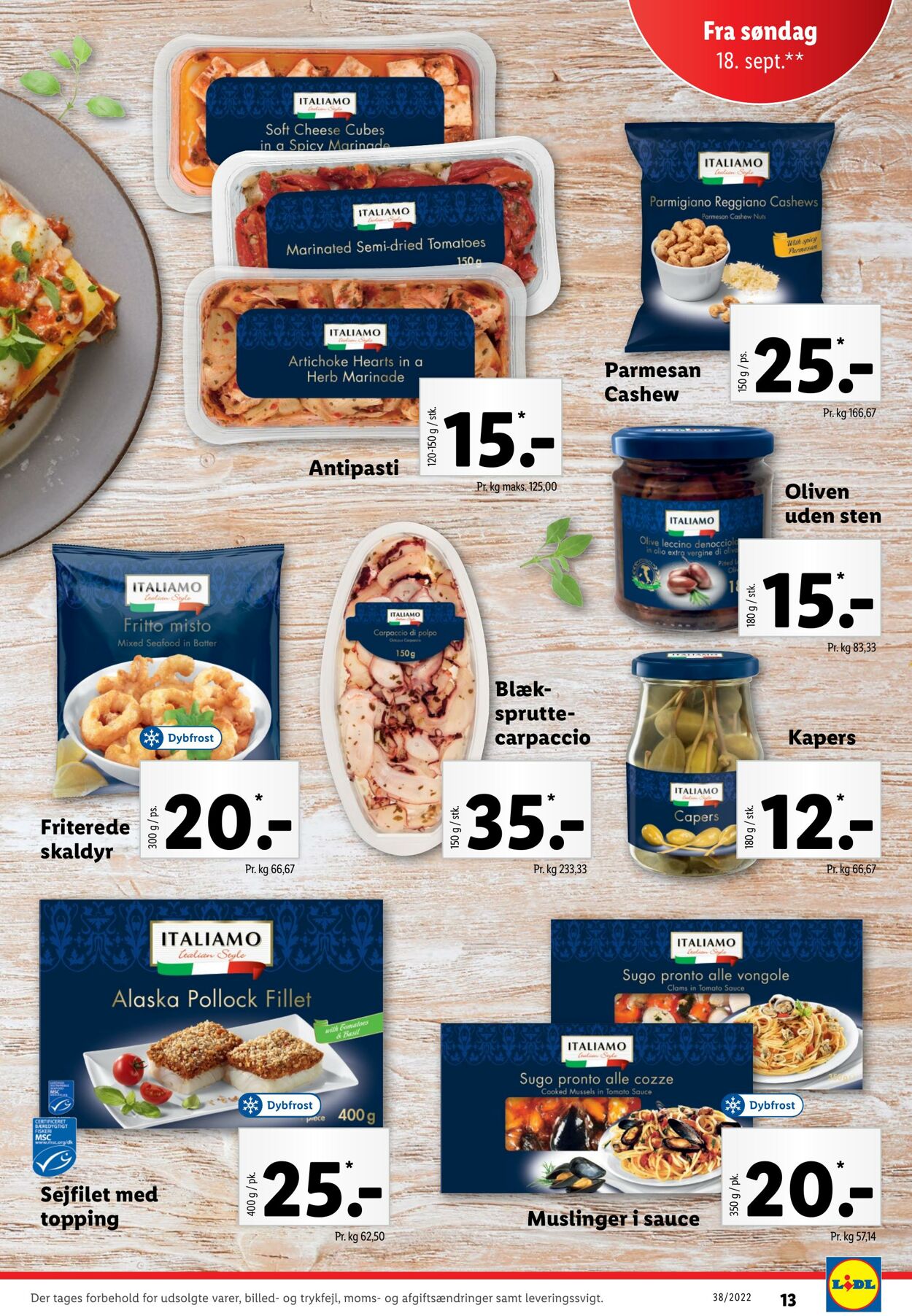 Tilbud Lidl 17.09.2022 - 24.09.2022