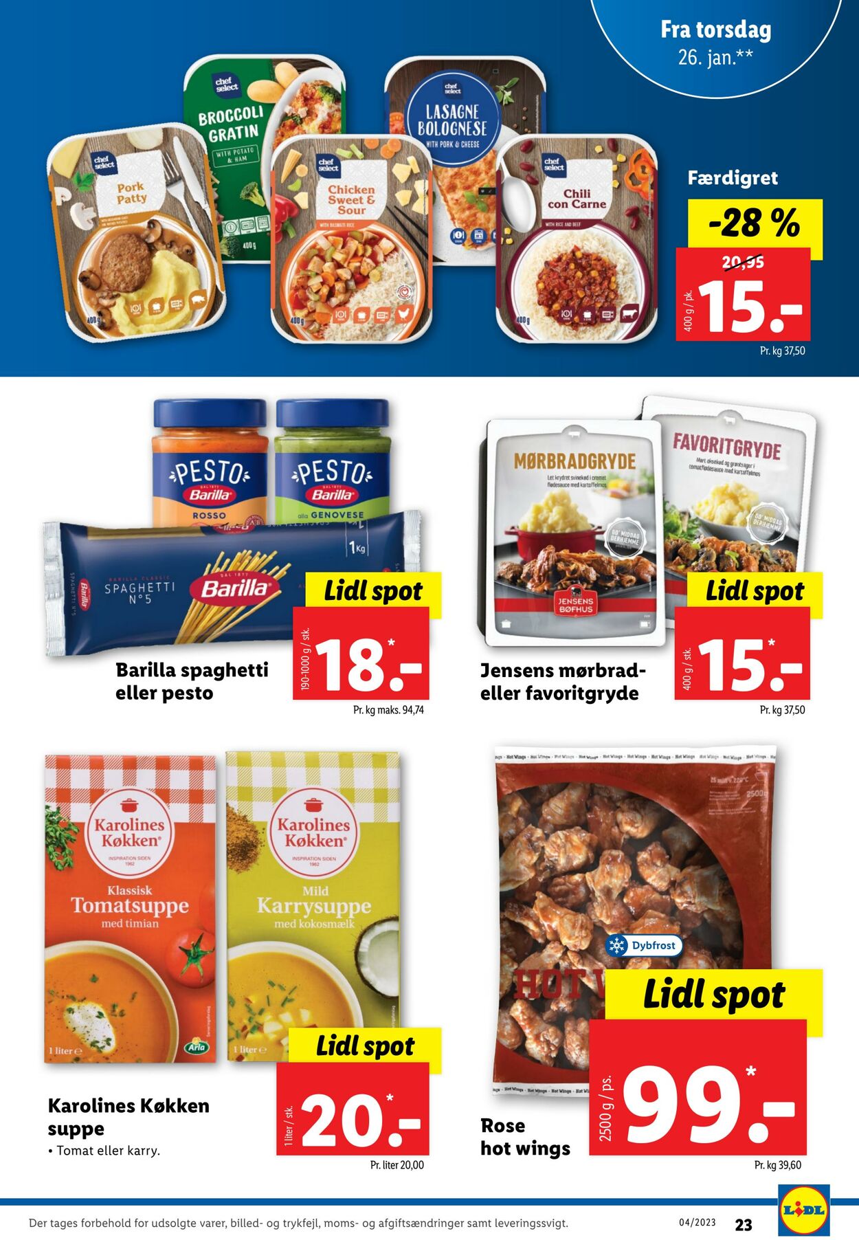 Tilbud Lidl 21.01.2023 - 28.01.2023