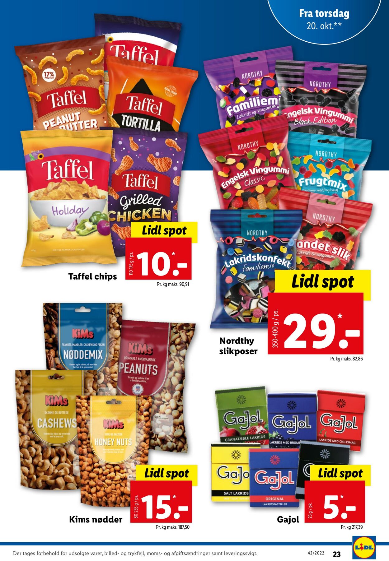 Tilbud Lidl 15.10.2022 - 22.10.2022