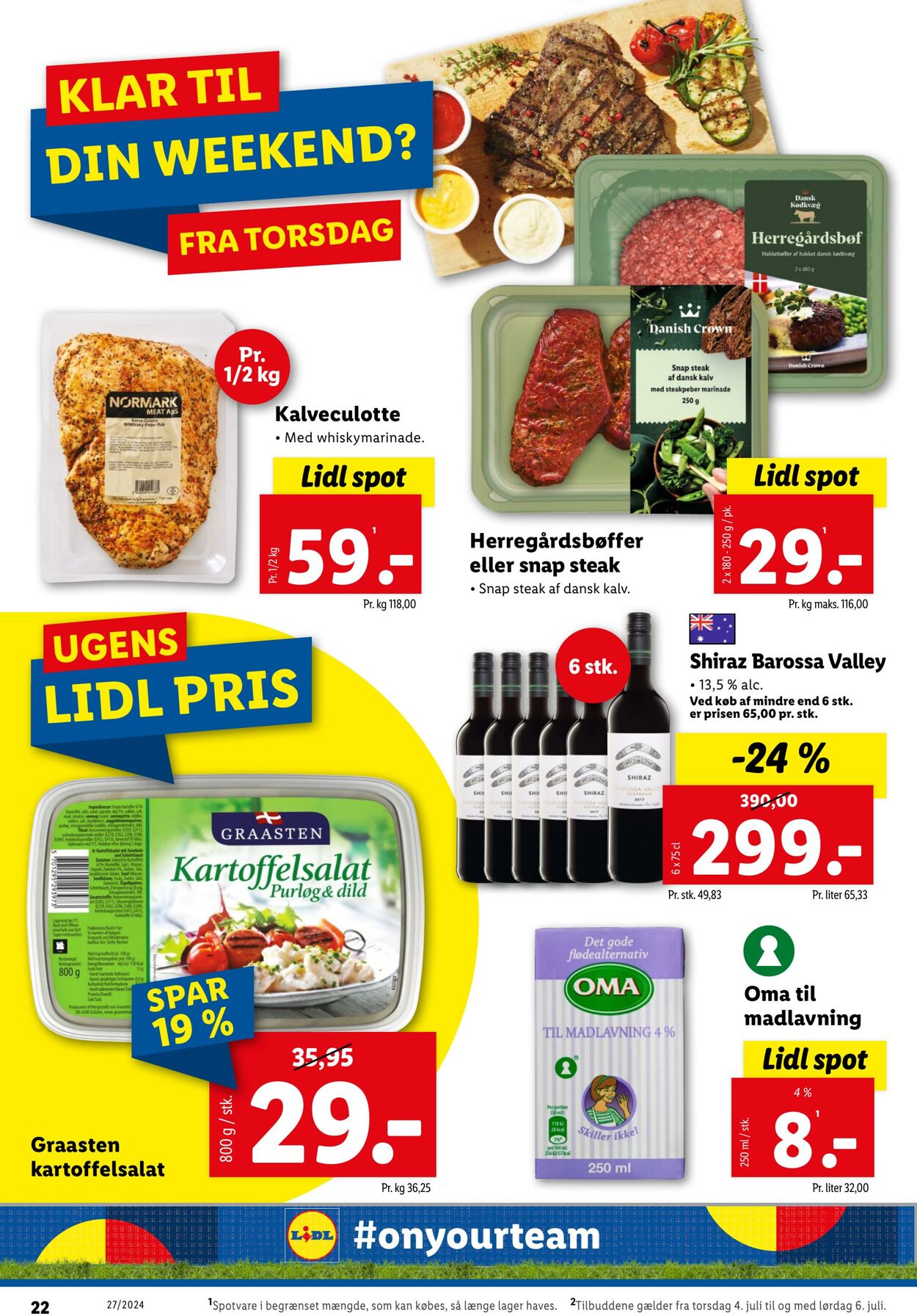 Tilbud Lidl 29.06.2024 - 06.07.2024