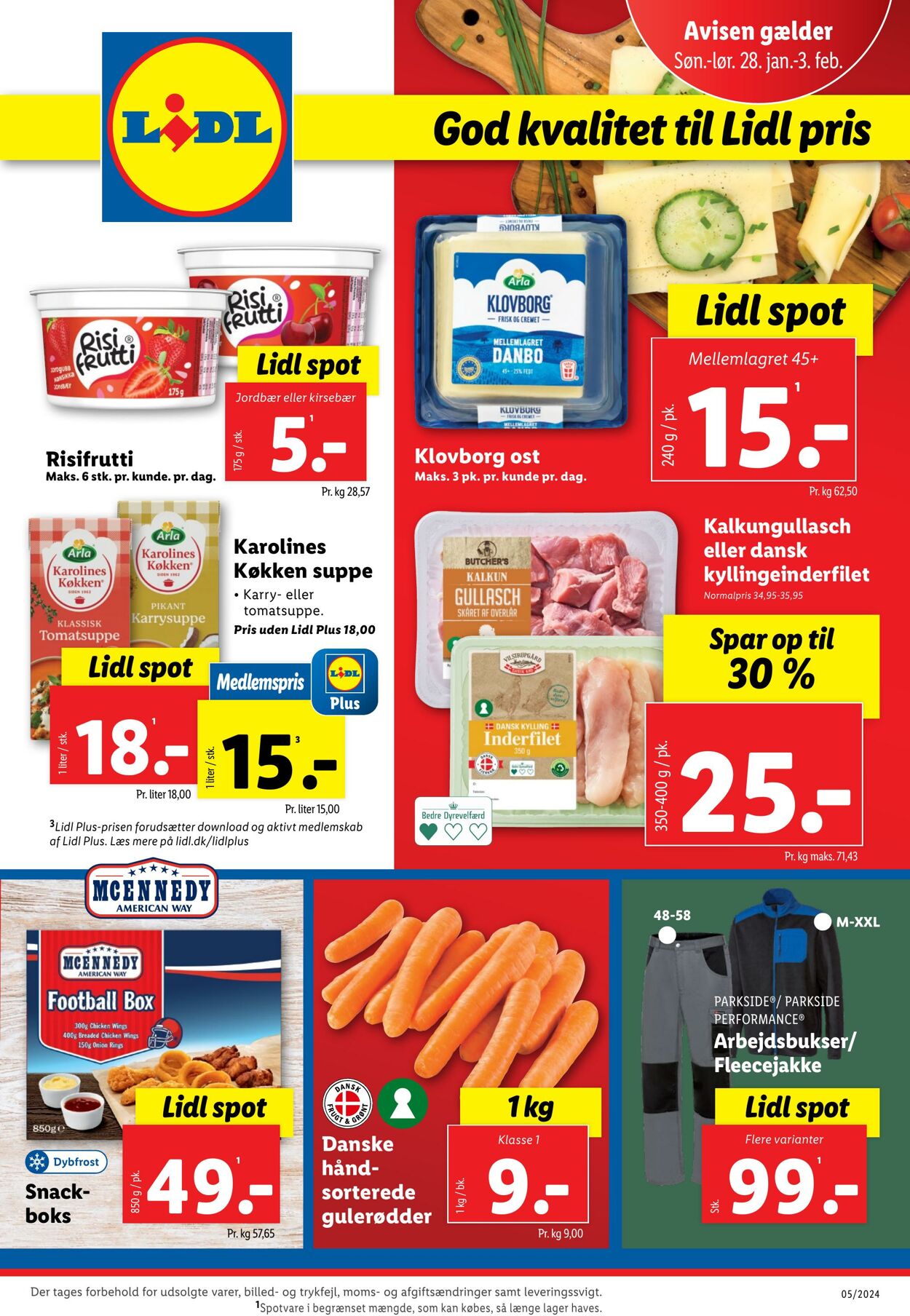 Tilbud Lidl 27.01.2024 - 03.02.2024