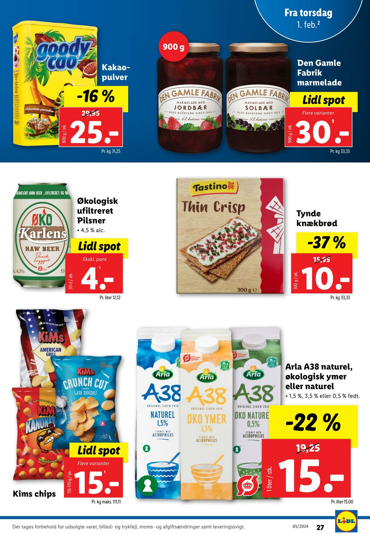 Tilbud Lidl 27.01.2024 - 03.02.2024