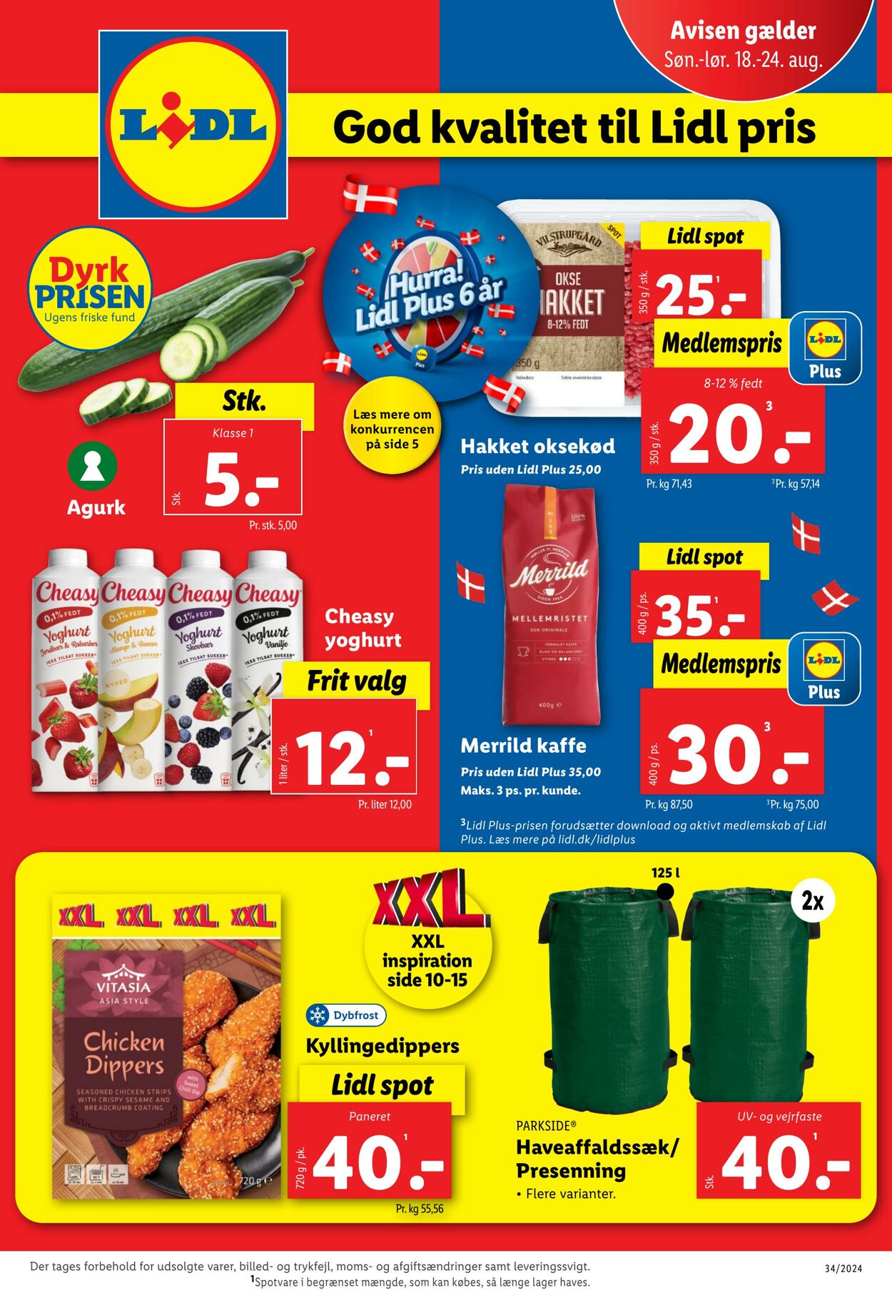 Tilbud Lidl 17.08.2024 - 24.08.2024