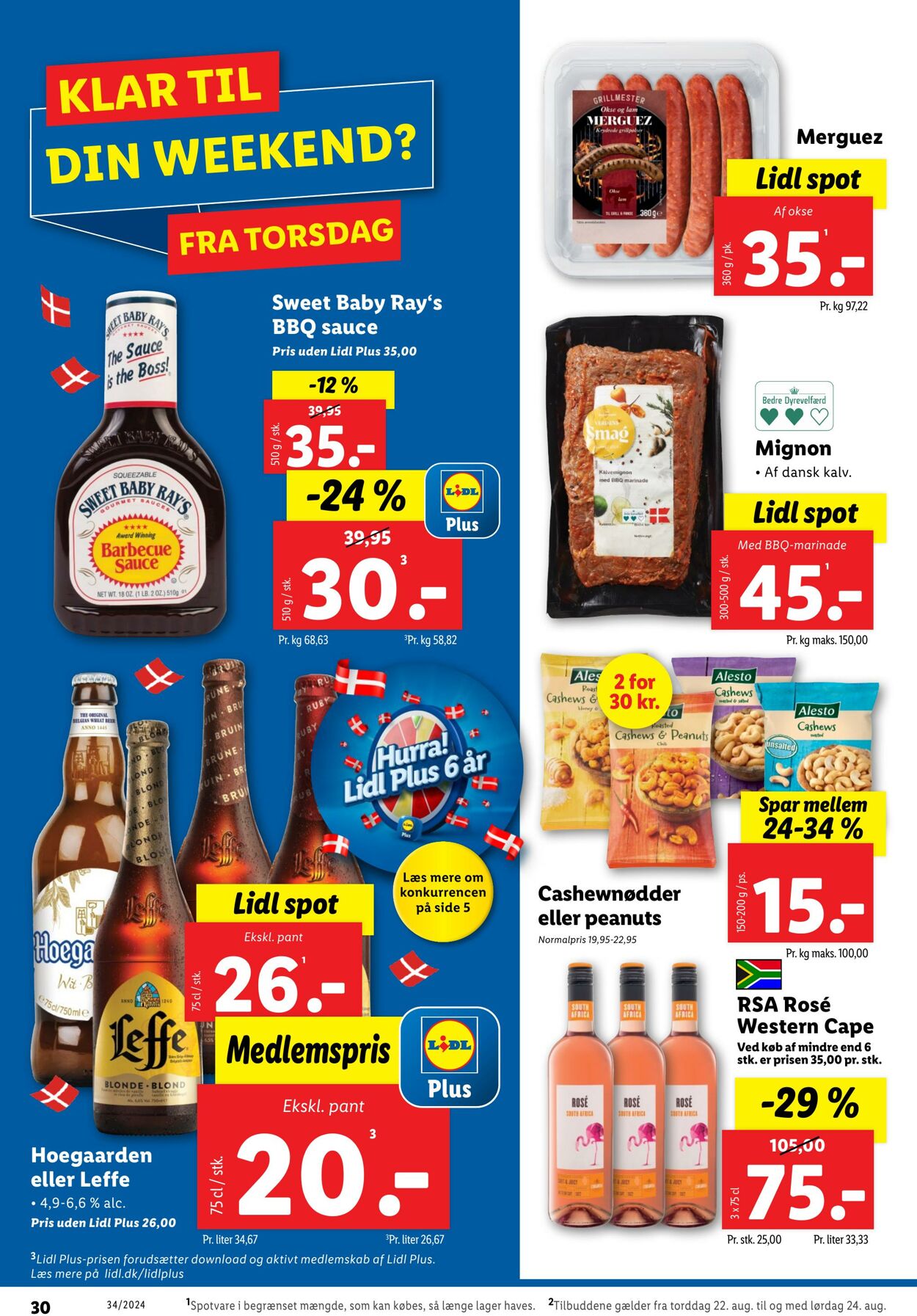 Tilbud Lidl 17.08.2024 - 24.08.2024