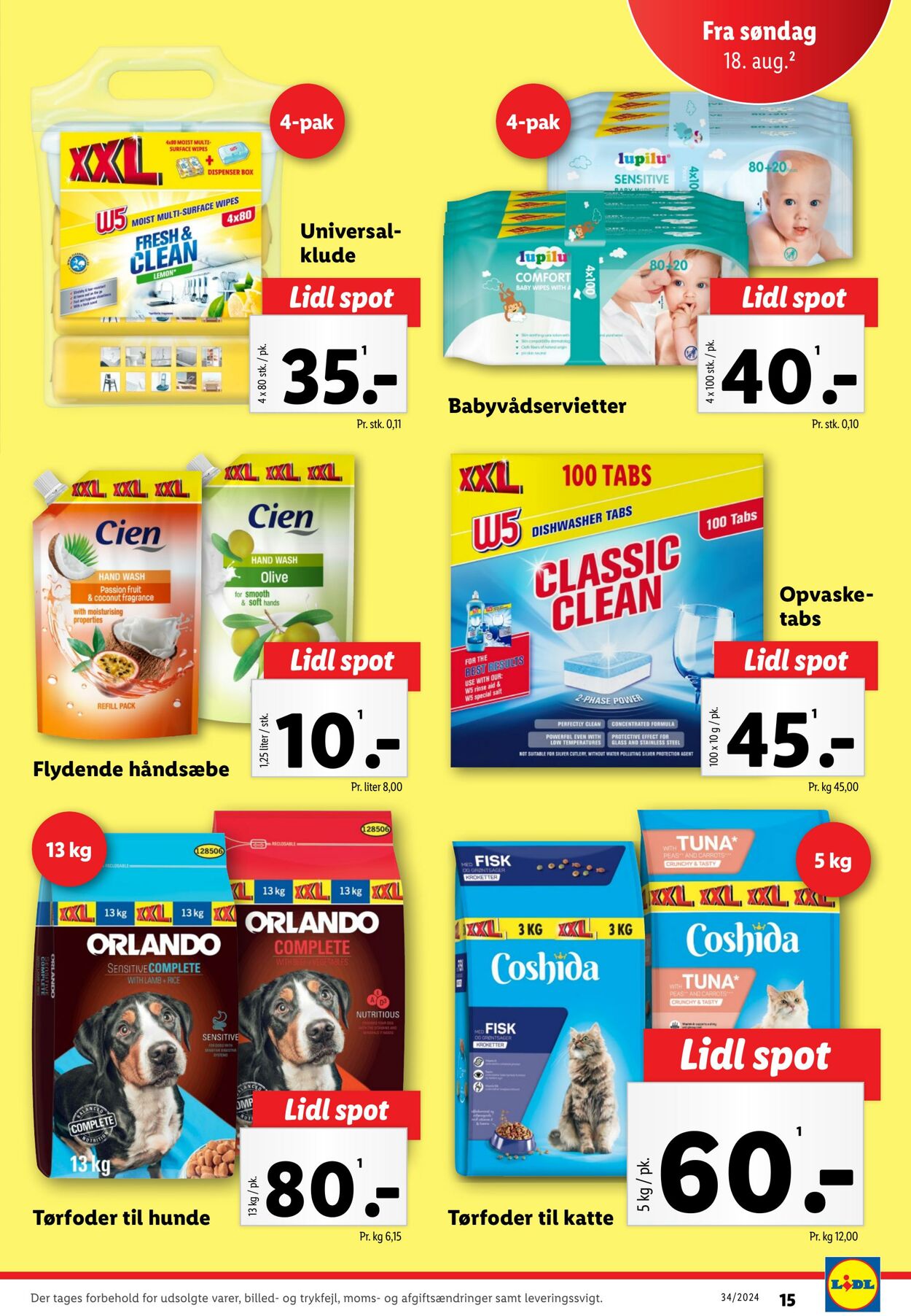 Tilbud Lidl 17.08.2024 - 24.08.2024