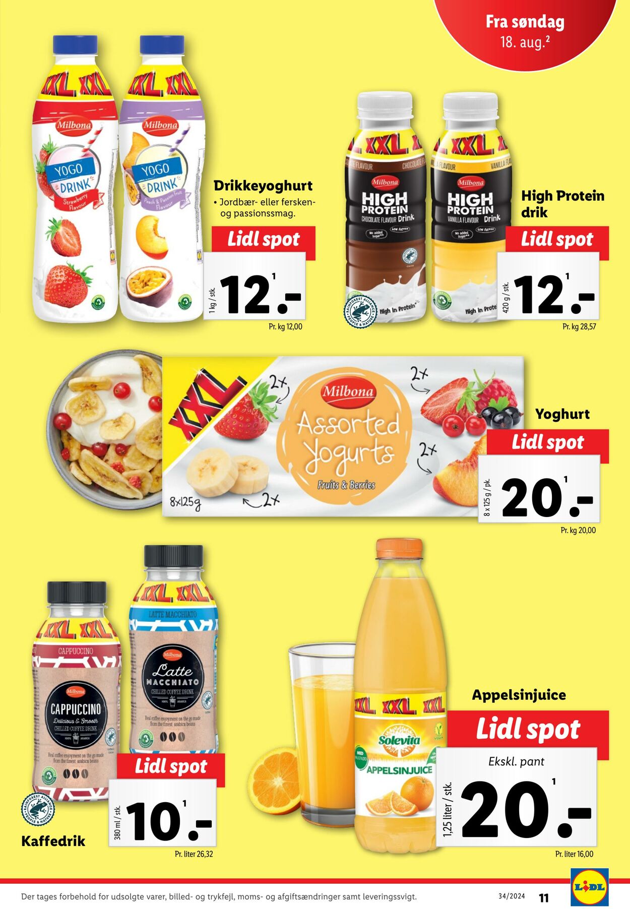 Tilbud Lidl 17.08.2024 - 24.08.2024