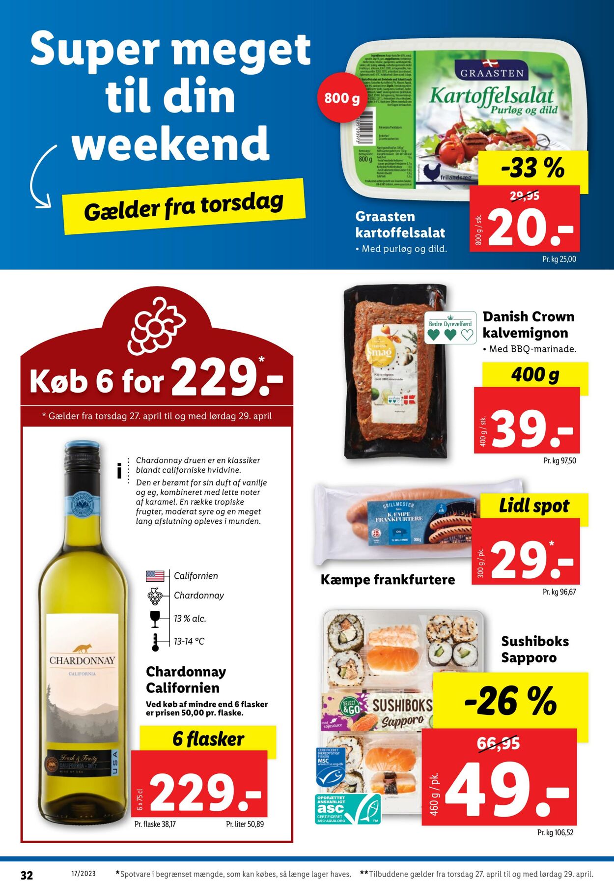 Tilbud Lidl 22.04.2023 - 29.04.2023