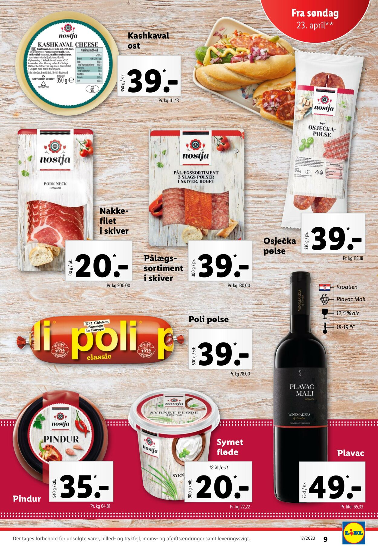 Tilbud Lidl 22.04.2023 - 29.04.2023