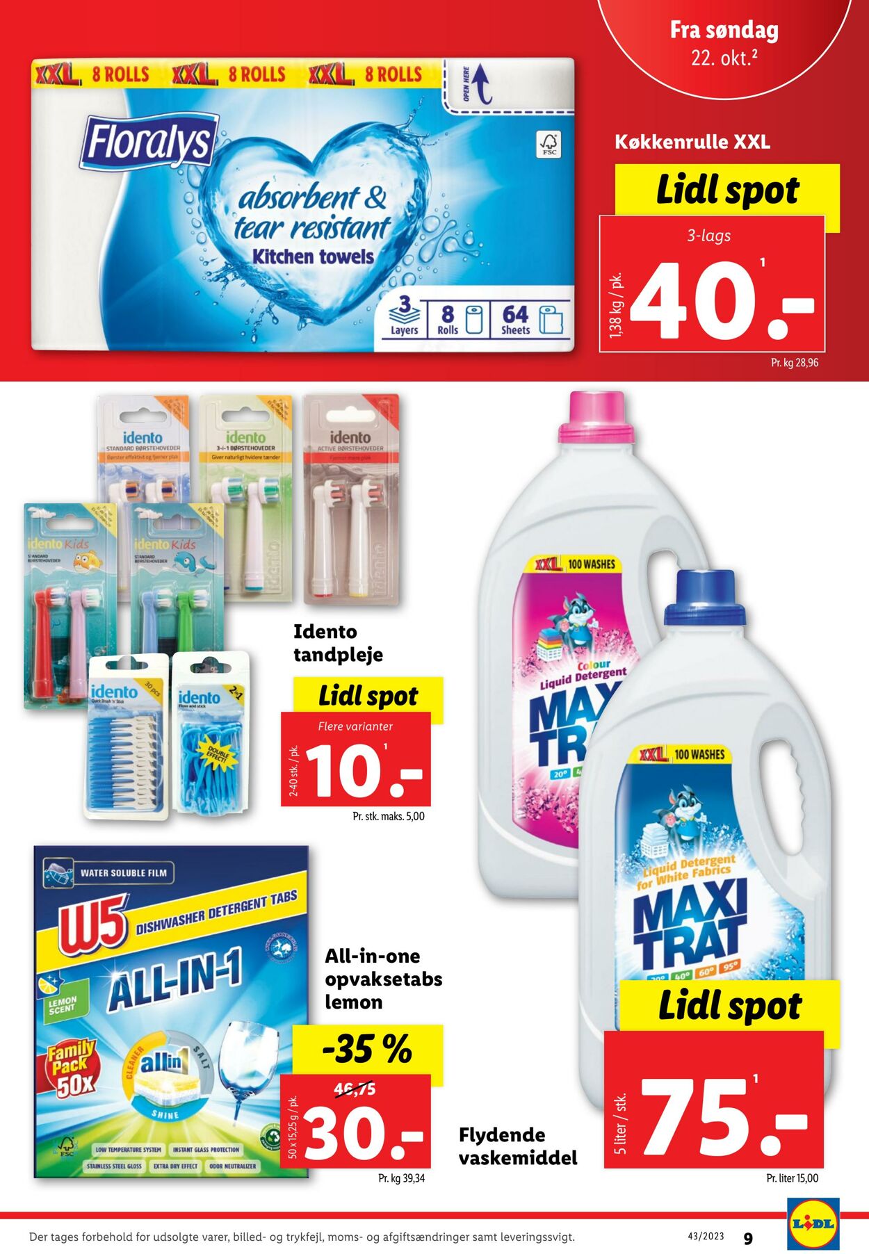 Tilbud Lidl 21.10.2023 - 28.10.2023