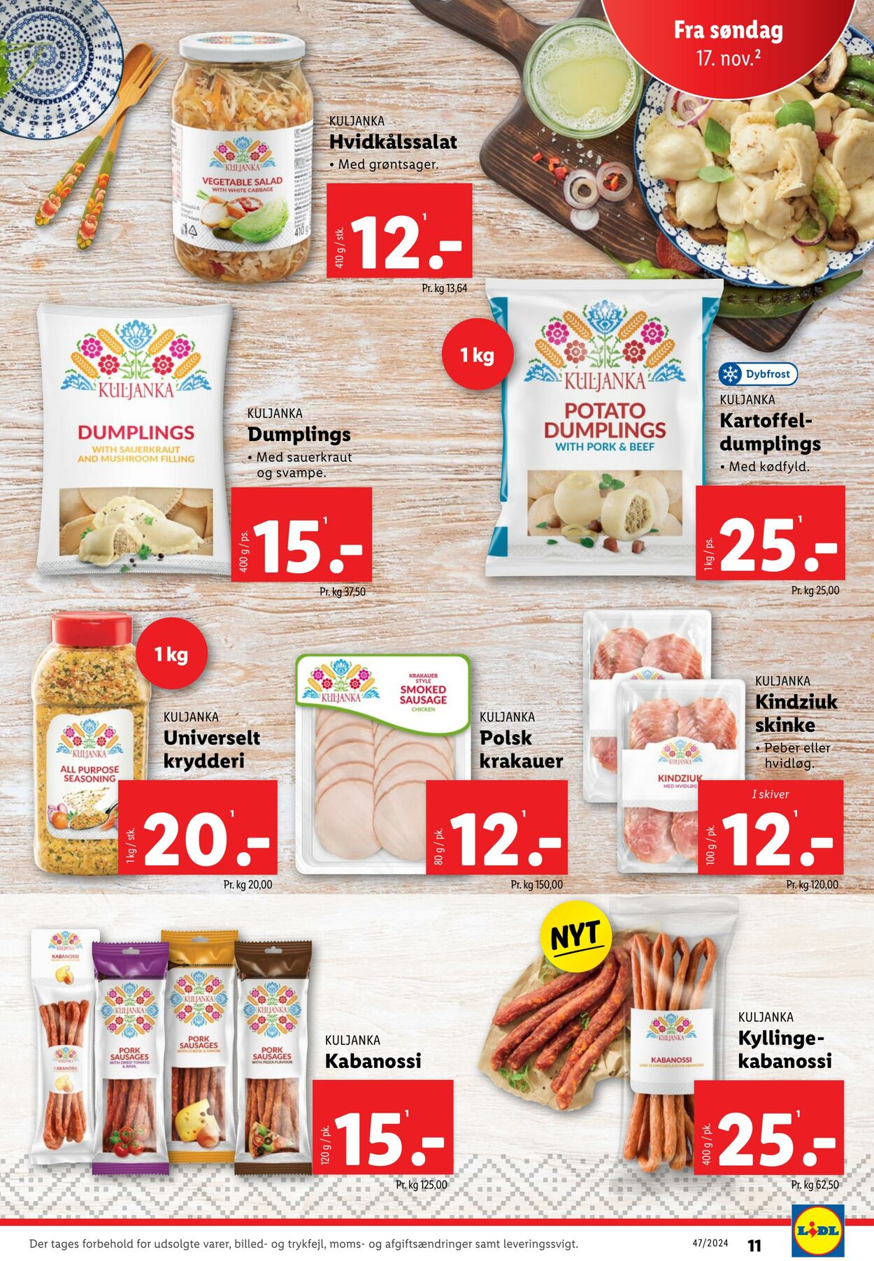 Tilbud Lidl 16.11.2024 - 23.11.2024