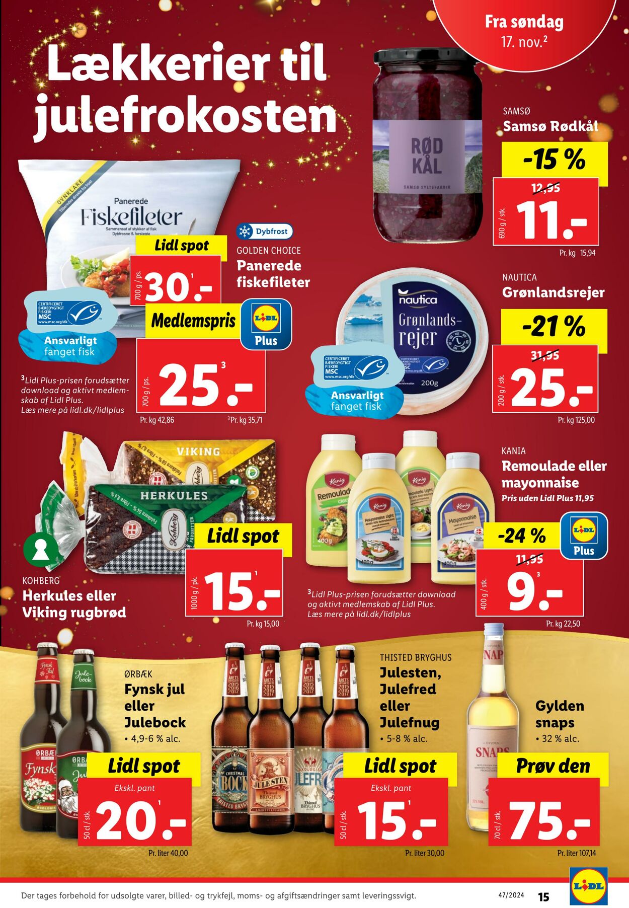 Tilbud Lidl 16.11.2024 - 23.11.2024