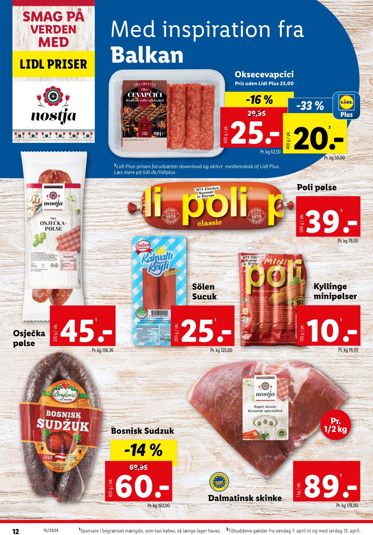 Tilbud Lidl 07.04.2024 - 13.04.2024