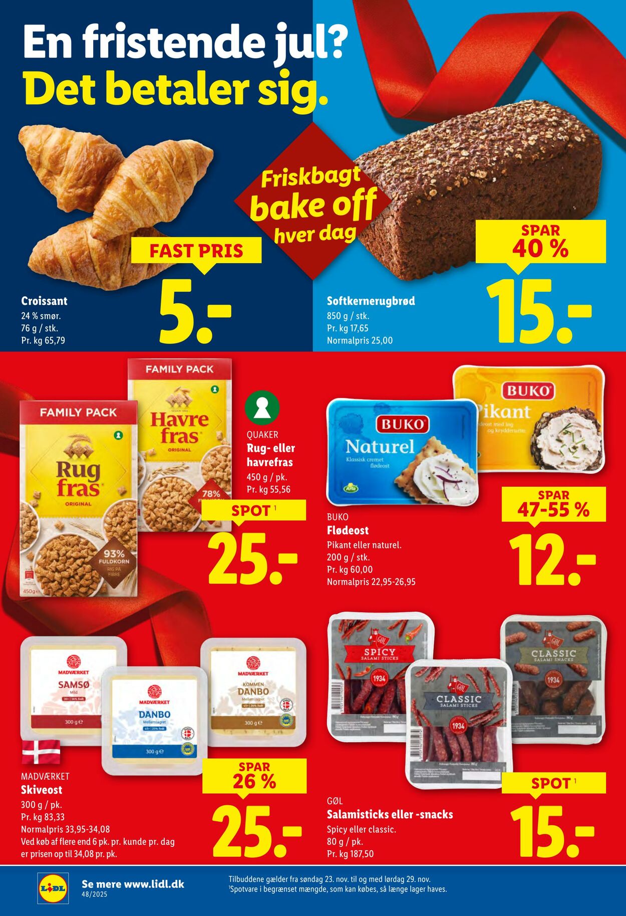 Tilbud Lidl 22.11.2025 - 29.11.2025