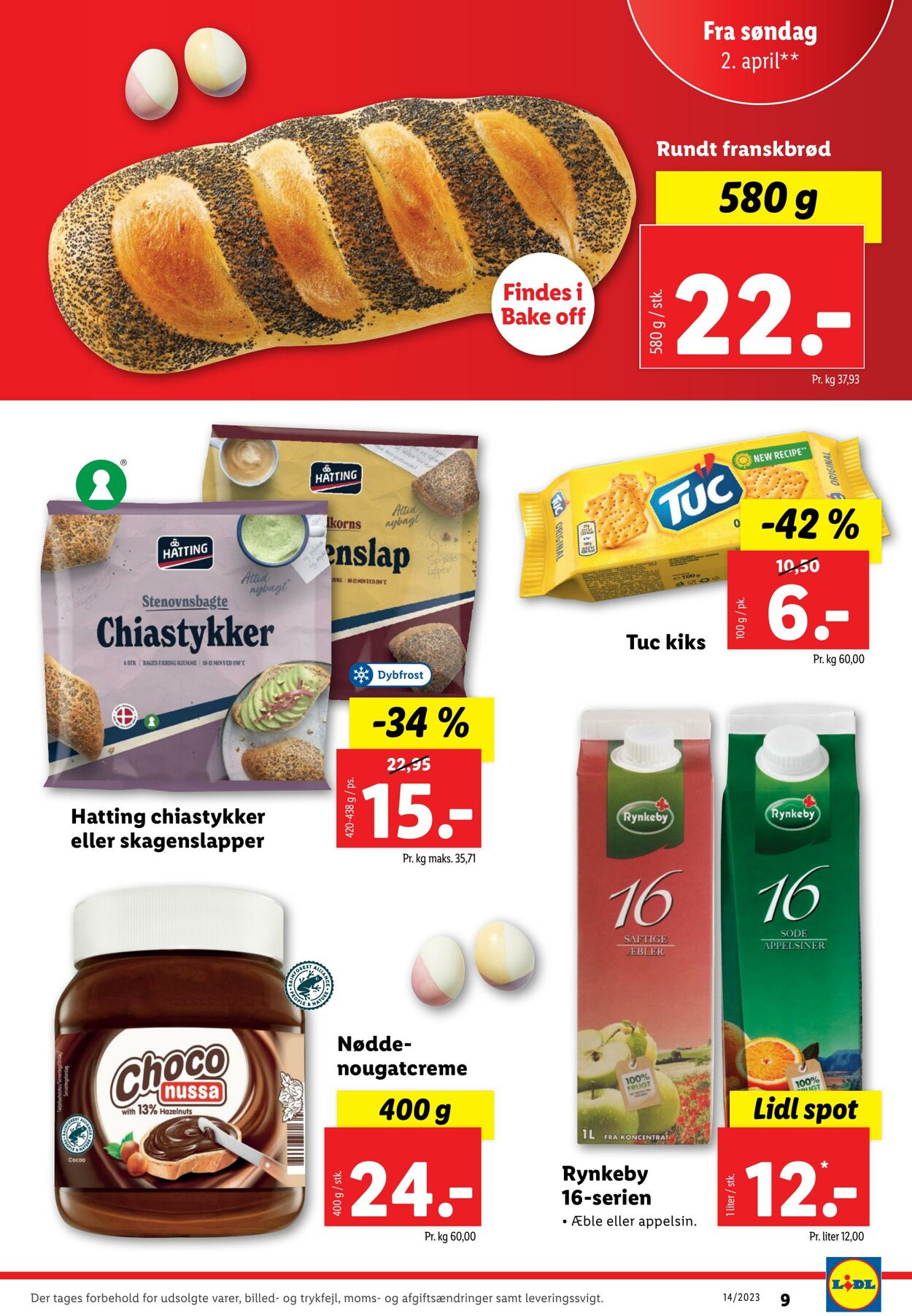 Tilbud Lidl 01.04.2023 - 10.04.2023