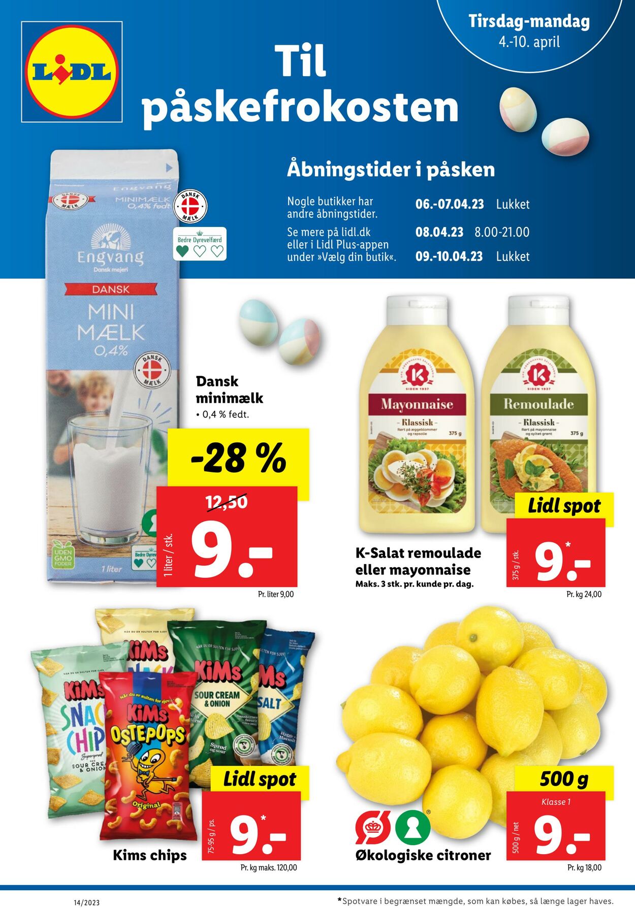 Tilbud Lidl 01.04.2023 - 10.04.2023