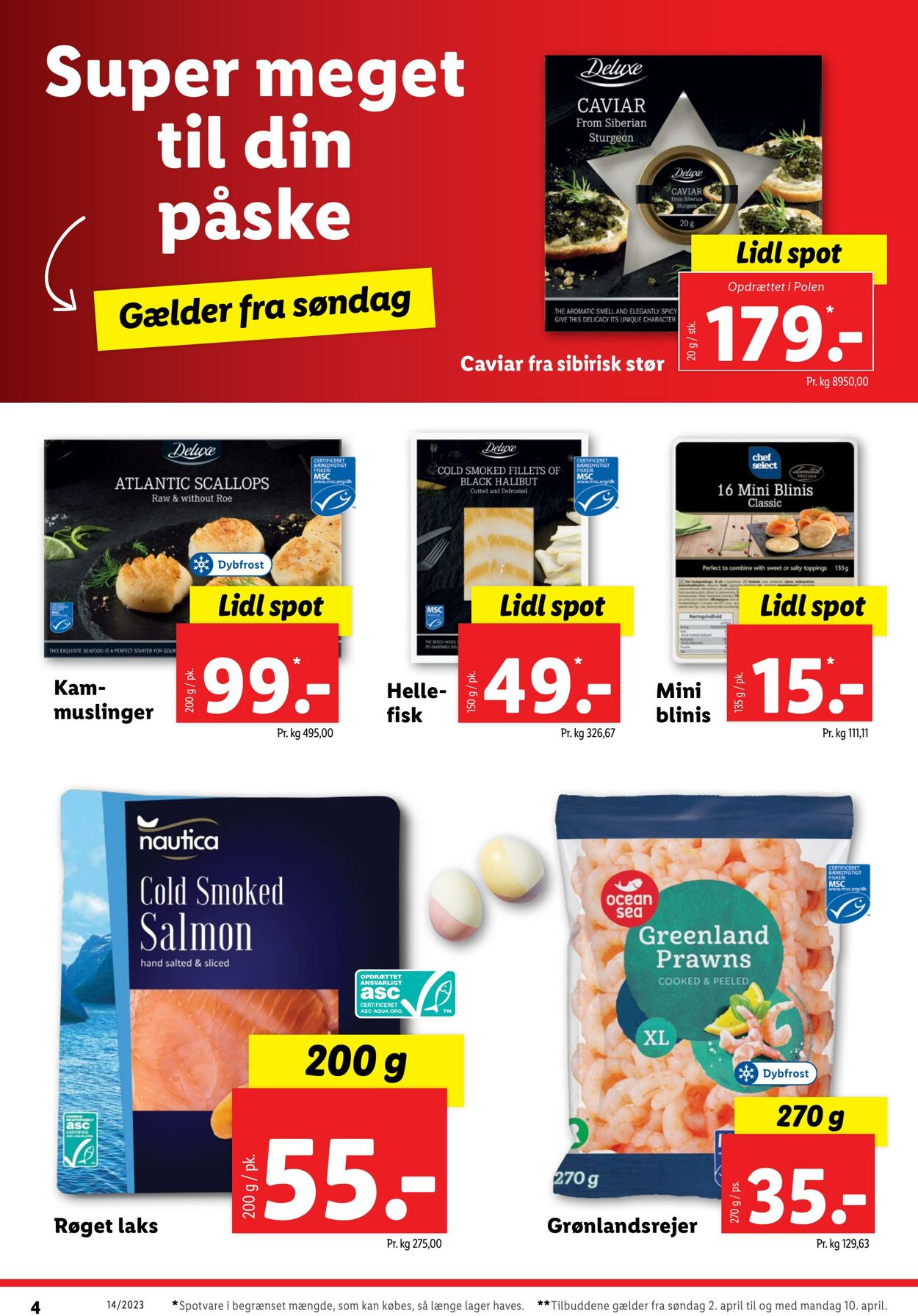 Tilbud Lidl 01.04.2023 - 10.04.2023