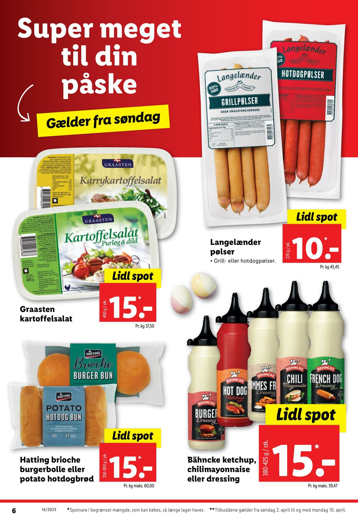 Tilbud Lidl 01.04.2023 - 10.04.2023