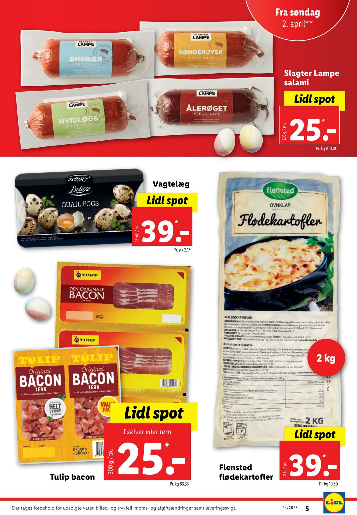 Tilbud Lidl 01.04.2023 - 10.04.2023