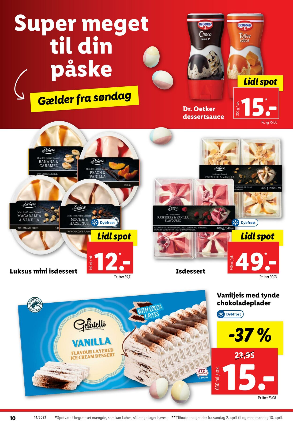 Tilbud Lidl 01.04.2023 - 10.04.2023