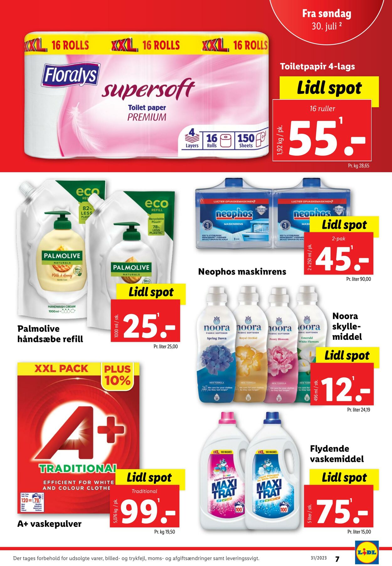 Tilbud Lidl 29.07.2023 - 05.08.2023