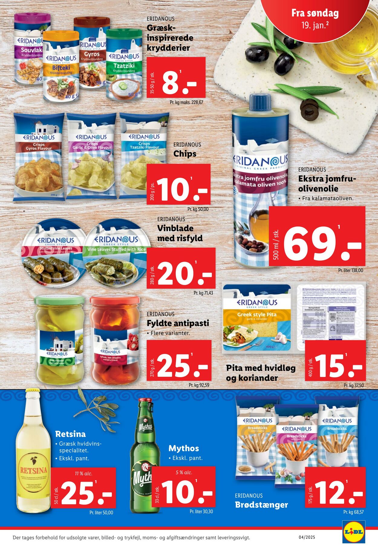 Tilbud Lidl 18.01.2025 - 25.01.2025