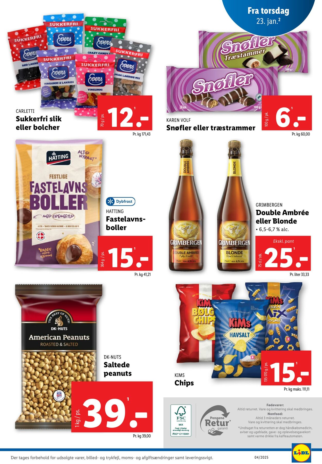 Tilbud Lidl 18.01.2025 - 25.01.2025